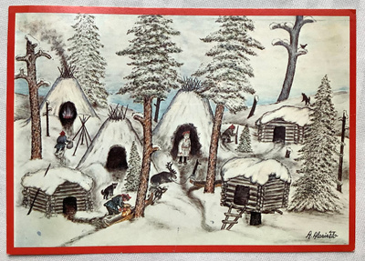 Andreas ja Riikka Alarieston lähettämä Joulutervehdys 1979