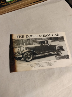 the doble steam car esite v 1925