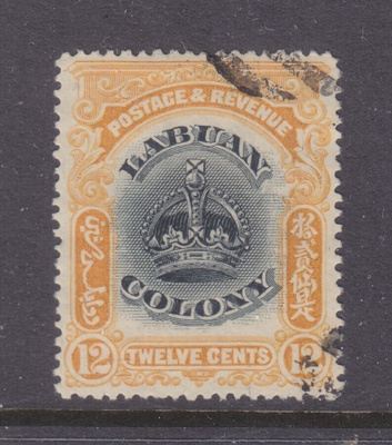Labuan 1902  12 c vanhaa
