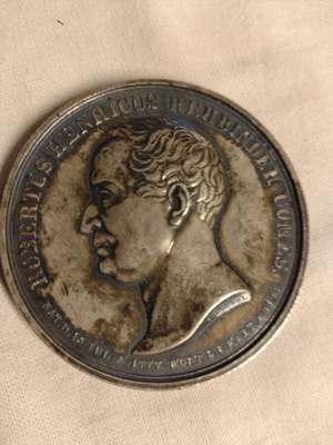 robert henrik reinbinder mitalli 1777-1841 hopeaa