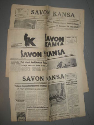Sanomalehti: Savon Kansa 4 numeroa
