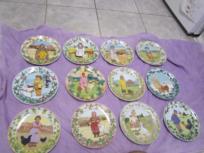 Villeroy & Boch, unicef, keräilylautaset numerot  1-12