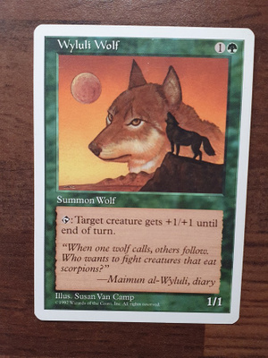 Magic the Gathering Wyluli Wolf