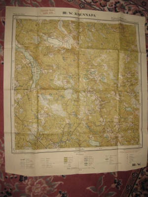 Kivennapa - kartta  1 : 50 000  vuodelta 1921