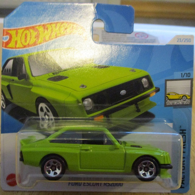 Ford Escort II RS2000 Sedan 2D Green 1976 Hot Wheels 1:64