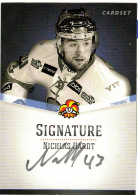 2012-13 Cardset NICHLAS HARDT  Jokerit Signature nimmari