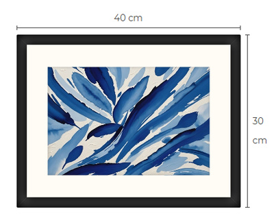 Uusi abstrakti Art Print paspis & kehys 30 cm x 40 cm