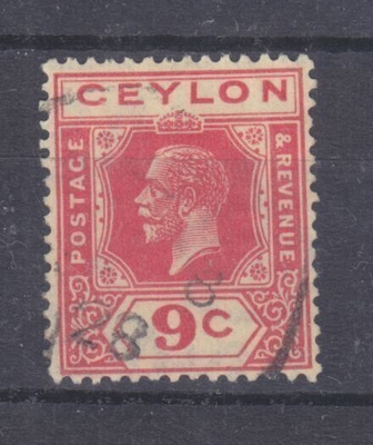 Ceylon  1921 9 cent merkki