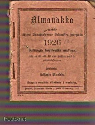 huuda syntymävuotesi almanakka 1926