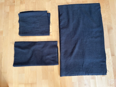 Tummanharmaa verhoilukangas ( 145 x 200 cm )