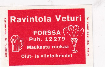Forssa, Ravintola Veturi     7/13