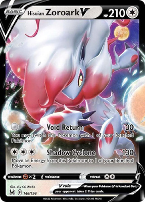 Hisuian Zoroark V 146/196 - Lost Origin - NM/M