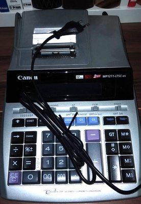 Yrityslaskin Canon MP1211-LTSC pöytälaskin tulostimella