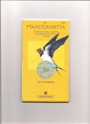 Maastokartta 1:50 000 Pyhäntä