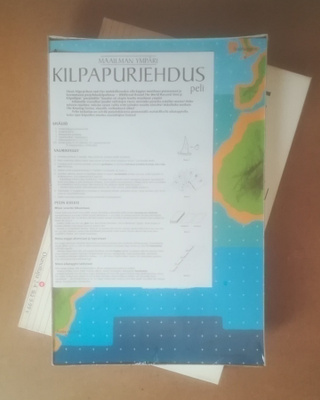 MAAILMAN YMPÄRI KILPAPURJEHDUS  LAUTAPELI rare oop