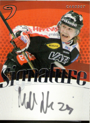 2011-12 Cardset MIIKA LAHTI JYP Signature nimmarI