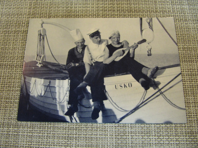 s/s Uskon stuertti, kokki ja messityttö kortti 1934.