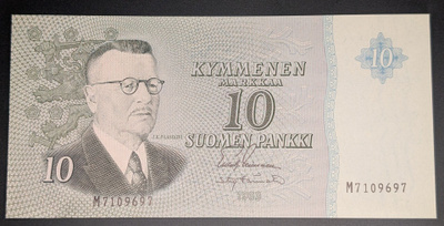 10 Markkaa 1964 ilman Litt M7109697