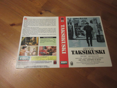 Taksikuski (R-Video) -kansipaperi VHS FIx