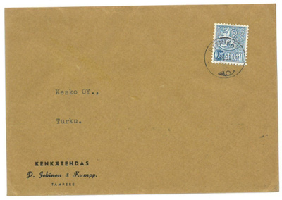 Firmakuori Tampere Kenkätehdas P. Jokinen & Kumpp.