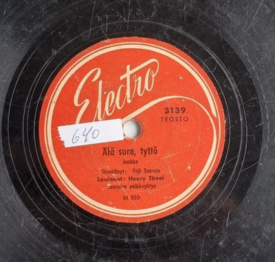 Savikiekko 1947 - Henry Theel - Electro 3139