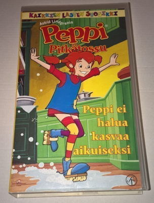 PEPPI PITKÄTOSSU PEPPI EI HALUA KASVAA AIKUISEKSI  VHS