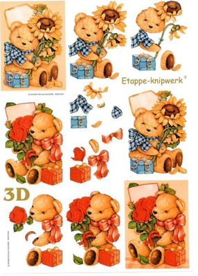3D "°YSTÄVYYDELLÄ NALLET"° /Etappe-knipwerk
