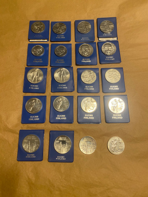 Suomen Rahapaja Hopea Juhlarahat, 20kpl