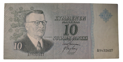 10 Markkaa 1963 ilman Litt A5432687