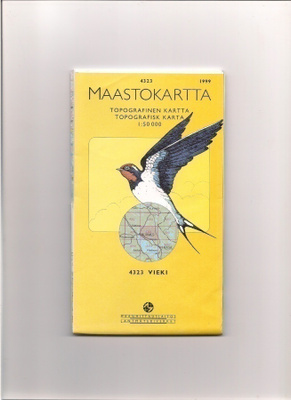 Maastokartta 1:50 000 Vieki