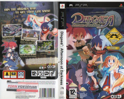 disgaea afternoon darkness	(49 488)			PSP							12 - ikäraja