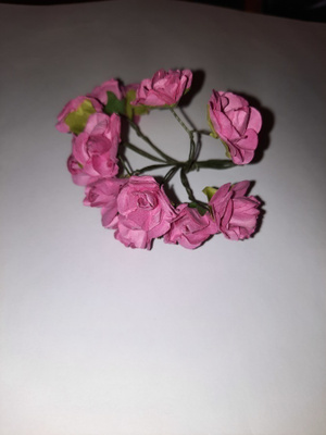 Pinkki paperikukka , 12 kpl