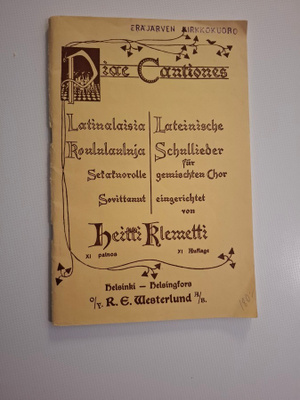 Piae Cantiones , latin. koululauluja. Sov. Heikki Klemetti
