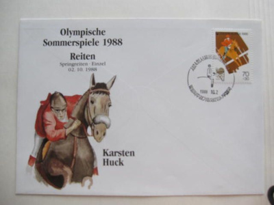 Soul 1988 ratsastuksen olympia voittaja hevosella Karsten Hu