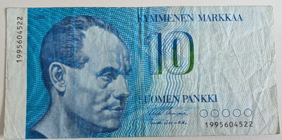 10 Markkaa 1986 Korvaava 1995604522