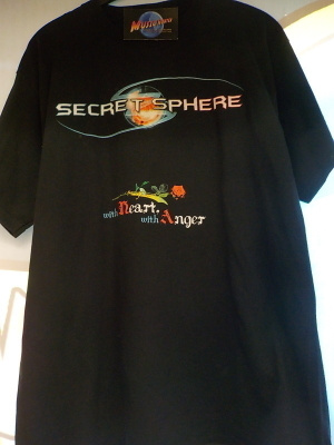 SECRET SPHERE - WITH HEART, WITH ANGER KIERTUE T- PAITA ( W)