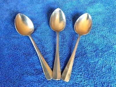 3 retro vintage ruokalusikkaa