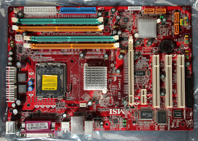 Tehdaskorjattu LGA775-emolevy MSI 915P Combo2 MS-7140 Ver:2