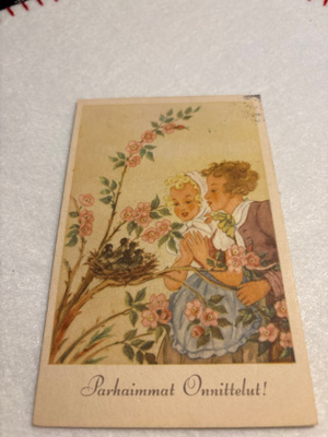 KUKKAKORTTI, Onnittelukortti 1950