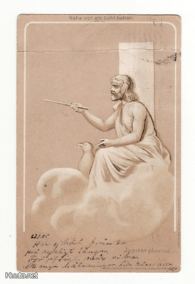 Postikortti, VANHA KORTTI, v 1905, Jupiter pluvius