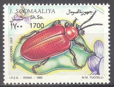 (SA0021) SOMALIA, 1995 (Beetle). Mi # 542 II. MNH**