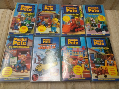 PuuhaPete videokasetit 8kpl.