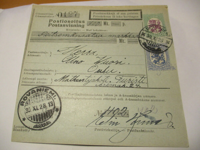 1928 Rovaniemi postiosoitus