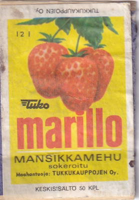 marillo, mansikkamehu, faneerilla   5/1