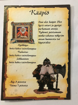 Hero Quest Kääpiö hahmolevy