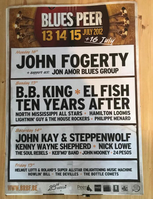Blues Peer festivaali virallinen juliste 2012