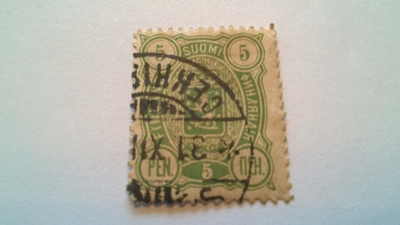 1889 vaakunamerkki 5 pen