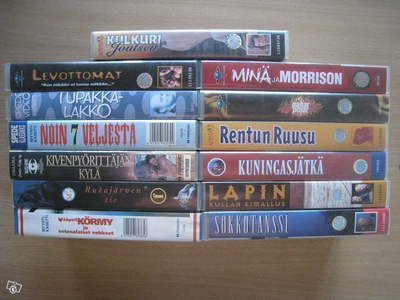 13kpl suomalaista vhs elokuvaa