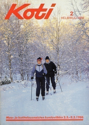 Koti n:o 2 1986 Maatilanemäntälinja. Käsityövinkki. Tilakäyn