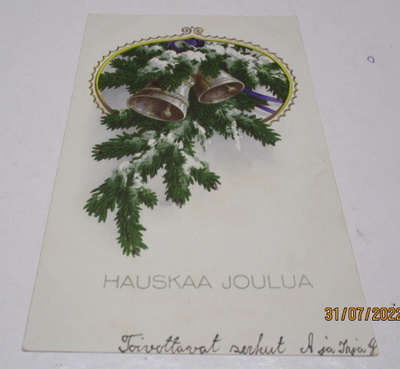 Vintage joulukortti